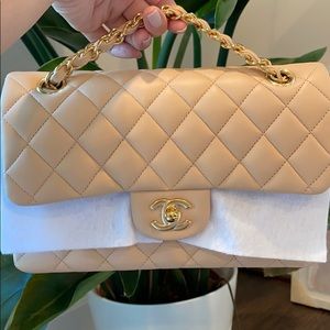 Small Chanel Classic Beige Lambskin Flap 🦄❌ SOLD ❌